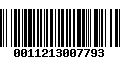 Código de Barras 0011213007793