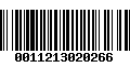 Código de Barras 0011213020266