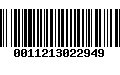 Código de Barras 0011213022949