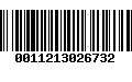 Código de Barras 0011213026732