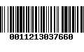 Código de Barras 0011213037660