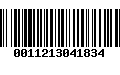 Código de Barras 0011213041834