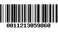 Código de Barras 0011213059860