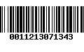 Código de Barras 0011213071343