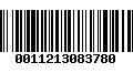 Código de Barras 0011213083780