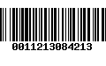 Código de Barras 0011213084213