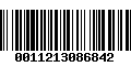 Código de Barras 0011213086842