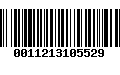 Código de Barras 0011213105529