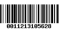 Código de Barras 0011213105628