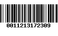 Código de Barras 0011213172309