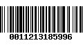 Código de Barras 0011213185996