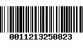 Código de Barras 0011213250823