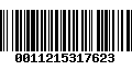 Código de Barras 0011215317623