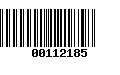 Código de Barras 00112185