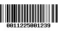 Código de Barras 0011225001239