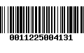 Código de Barras 0011225004131