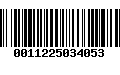 Código de Barras 0011225034053