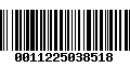 Código de Barras 0011225038518