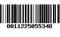 Código de Barras 0011225055348