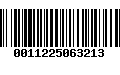 Código de Barras 0011225063213