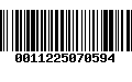 Código de Barras 0011225070594