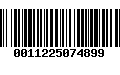 Código de Barras 0011225074899