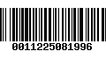 Código de Barras 0011225081996