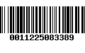 Código de Barras 0011225083389