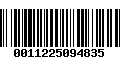 Código de Barras 0011225094835