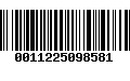 Código de Barras 0011225098581