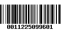 Código de Barras 0011225099601