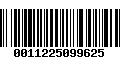 Código de Barras 0011225099625