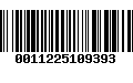 Código de Barras 0011225109393