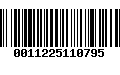 Código de Barras 0011225110795