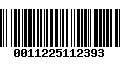 Código de Barras 0011225112393