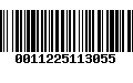 Código de Barras 0011225113055