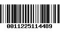 Código de Barras 0011225114489