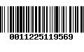 Código de Barras 0011225119569