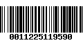 Código de Barras 0011225119590