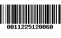 Código de Barras 0011225120060