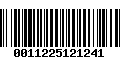 Código de Barras 0011225121241