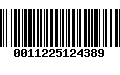 Código de Barras 0011225124389