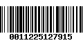 Código de Barras 0011225127915