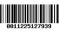 Código de Barras 0011225127939