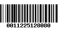 Código de Barras 0011225128080