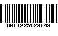 Código de Barras 0011225129049