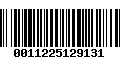 Código de Barras 0011225129131