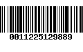 Código de Barras 0011225129889