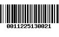 Código de Barras 0011225130021