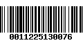 Código de Barras 0011225130076